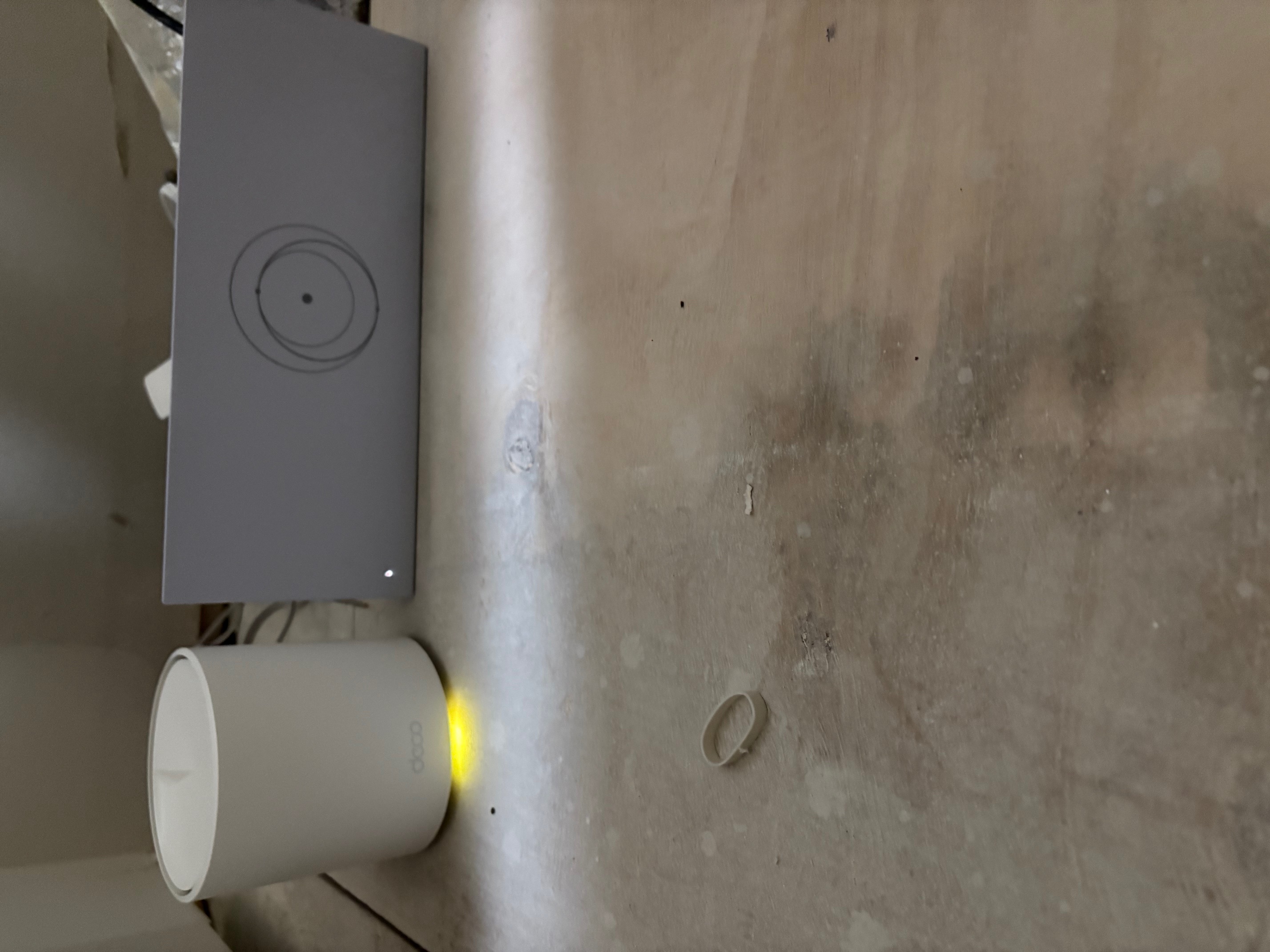 Interior modem and 	   first mesh router